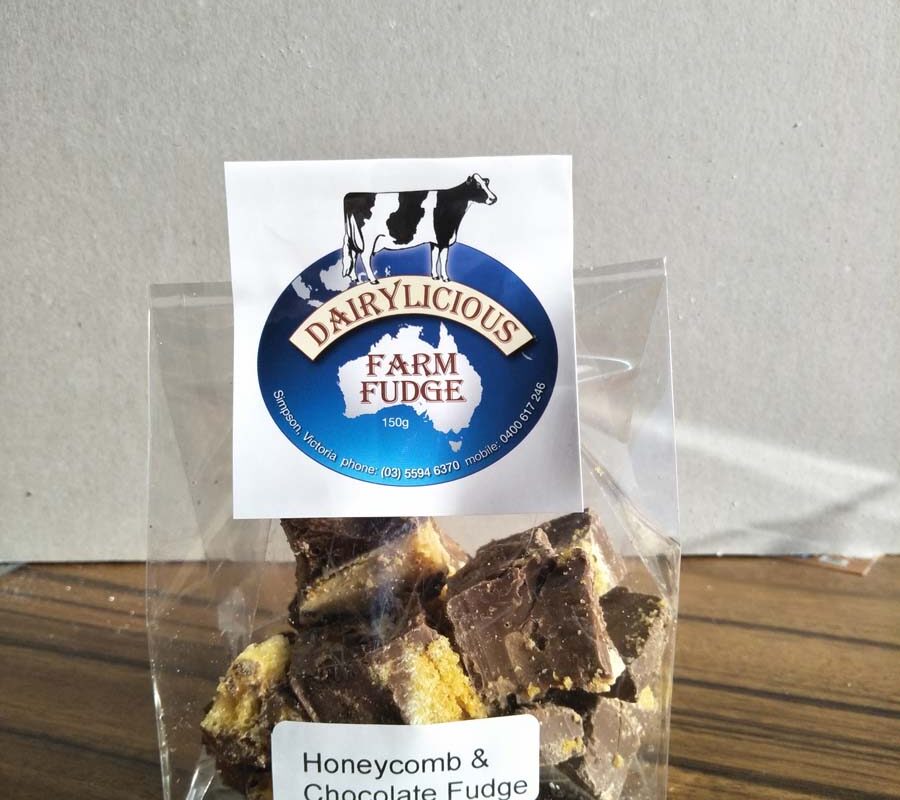 Dairylicious Honeycomb & Chocolate Fudge Slice