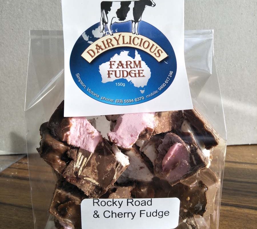 Dairylicious Rocky Road & Cherry Fudge Slice